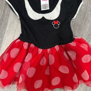 Disney Minnie Mouse Red and Black Kids Costume. 18 months